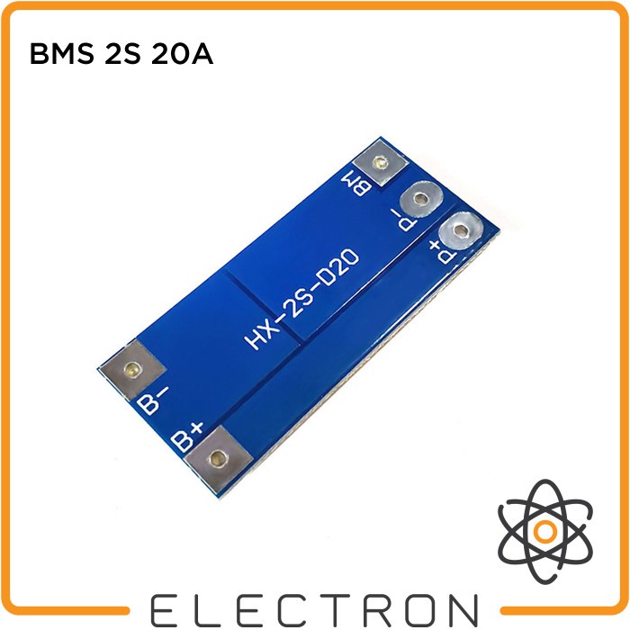 BMS 2S 20A Peak 13A Continuous 18650 Lithium Li-Ion Battery Module