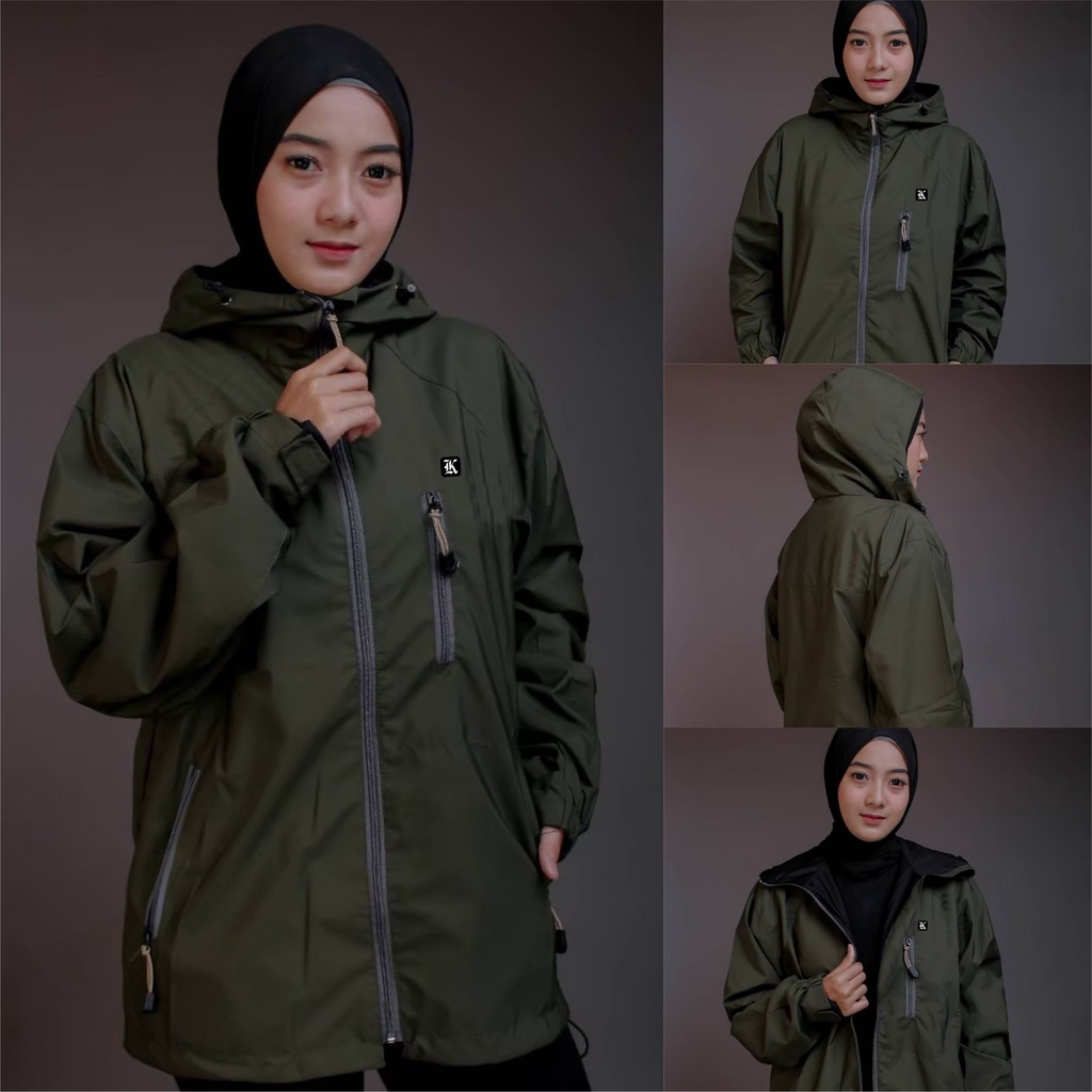 JAKET TASLAN  WP OUTDOOR WANITA JAKET GUNUNG PARASUT WATERPROOF ORIGINAL THE BOJIEL