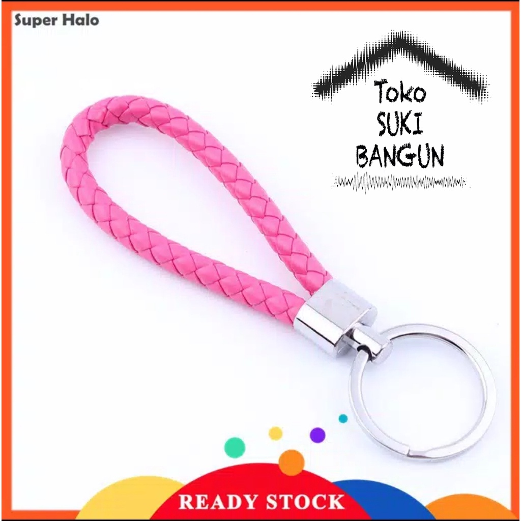 Key Chain Phone Strap Leather BRAIDED Kulit Kepang Gantungan Kunci