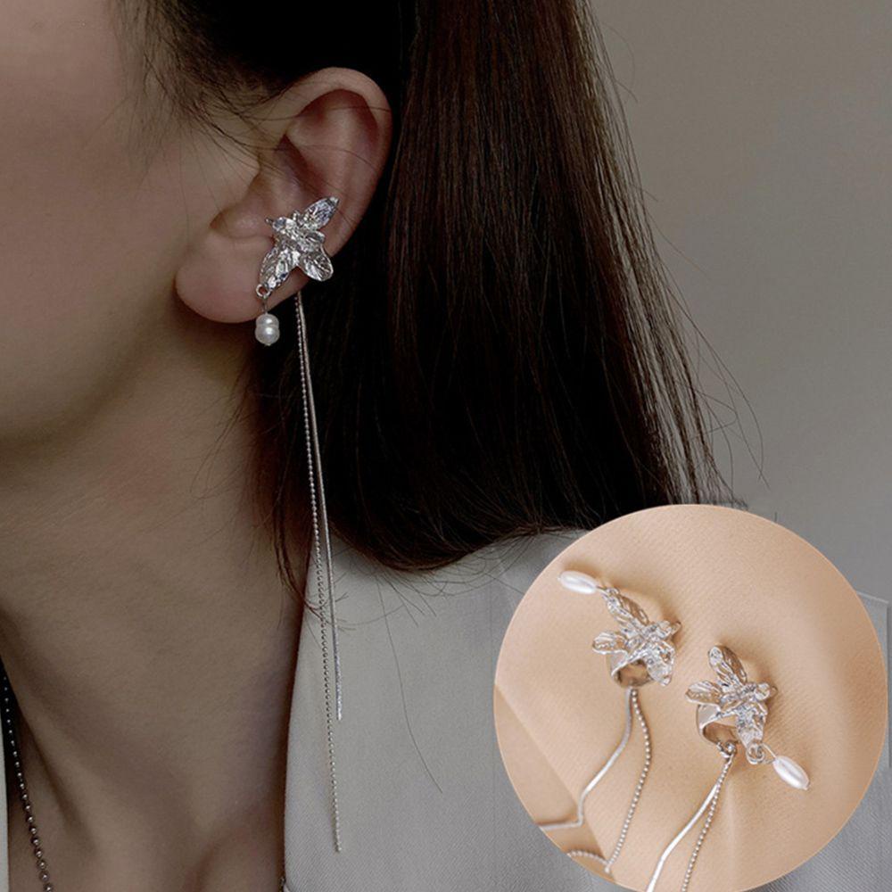 Lily Kupu-Kupu Telinga Bungkus Fashion Wanita Jumbai Perhiasan Anting Klip