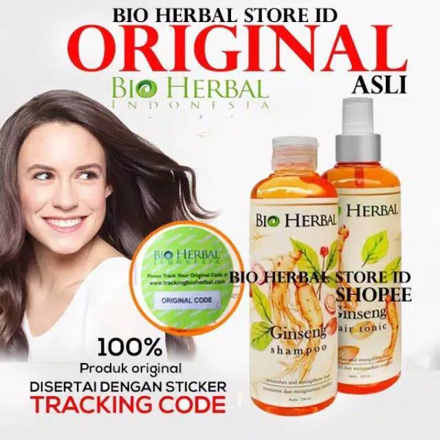 Bio Herbal Ginseng Shampo dan Hair Tonic Original