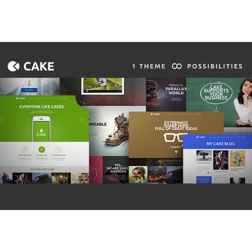 Theme Website Template Cake Web Shopee Indonesia