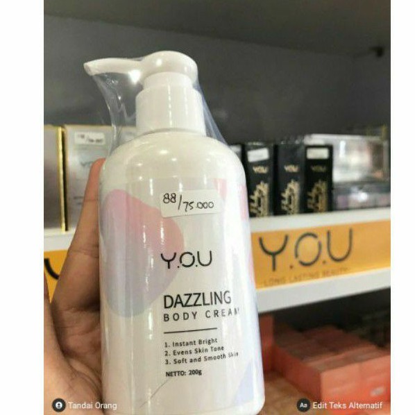 Y.O.U DAZZLING BODY CREAM