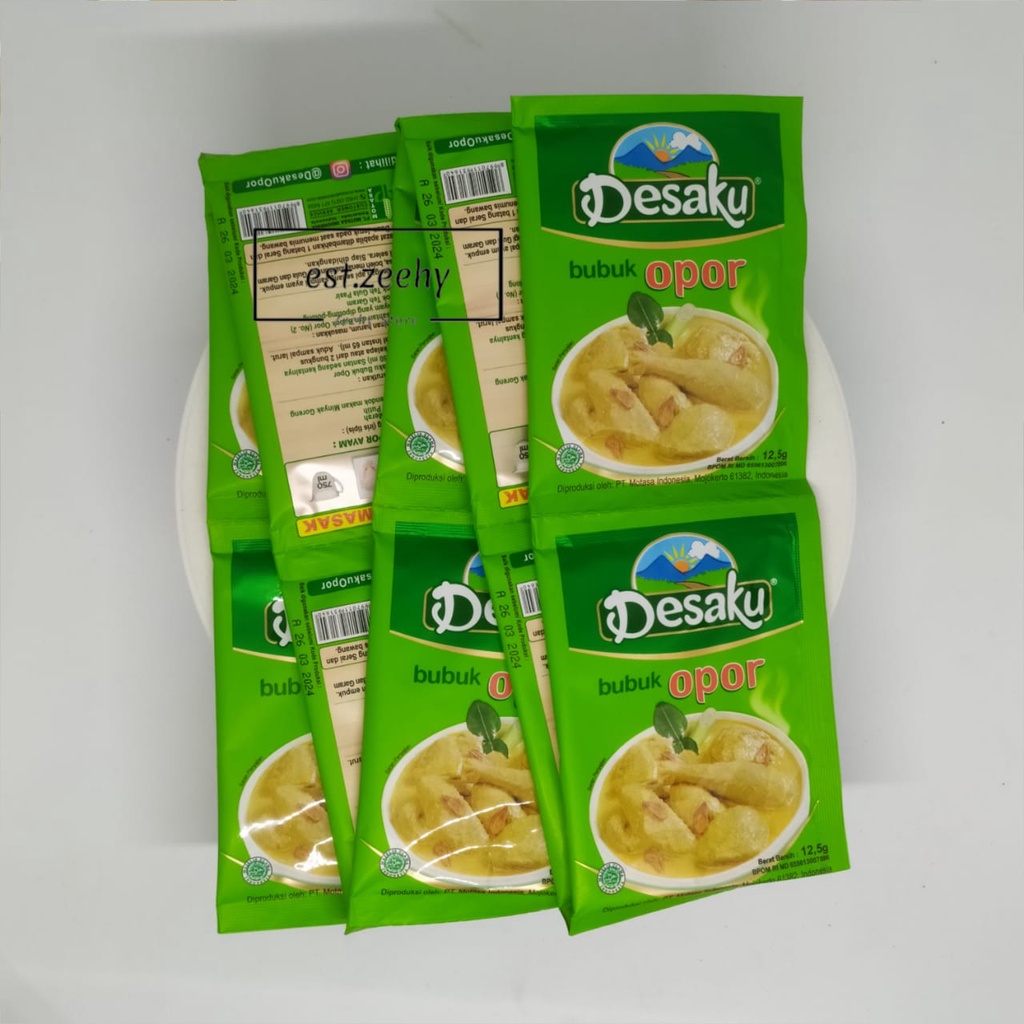 1 RENCENG BUMBU OPOR INSTAN BUBUK MERK DESAKU KEMASAN 12.5 GR