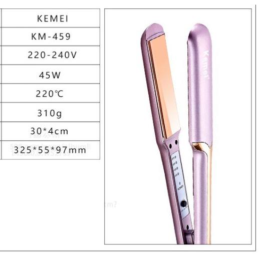 KEMEI ORIGINAL 459 hair straightener catok sisir pelurus rambut