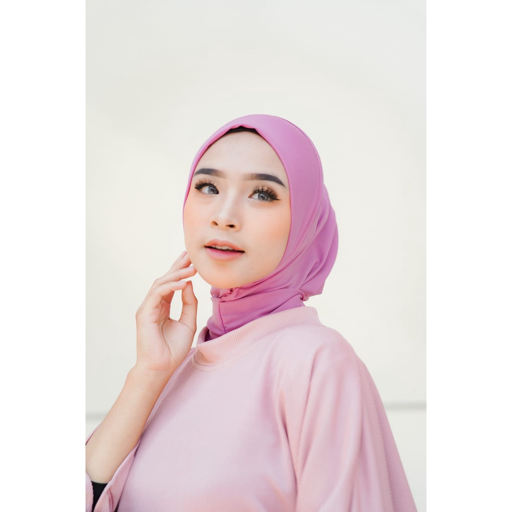 Jilbab WINTER INNER KANCING Bergo Bahan Jersey Super