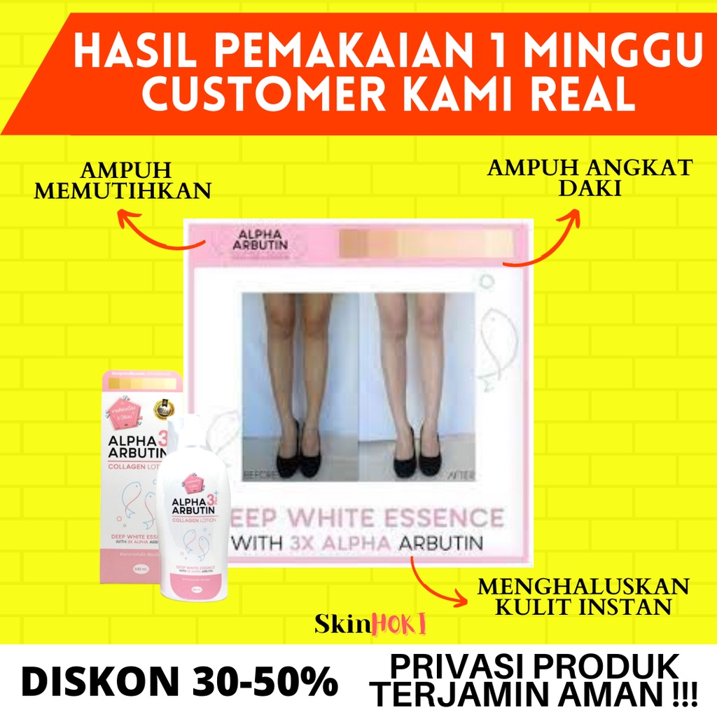 LOTION PEMUTIH THAILAND ALPHA ARBUTIN PRECIOUS SKIN ALPHA ARBUTIN 3 PLUS COLLAGEN WHITENING LOTION 500ML PERAWATAN TUBUH ORIGINAL BPOM