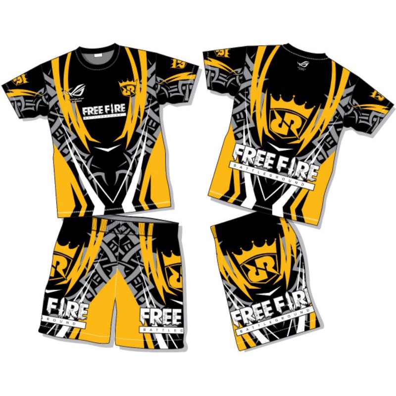 FREE NICKNAME. Setelan Baju Jersey Rrq Baju Mobile legend Anak Laki Laki Pakaian Anak Laki