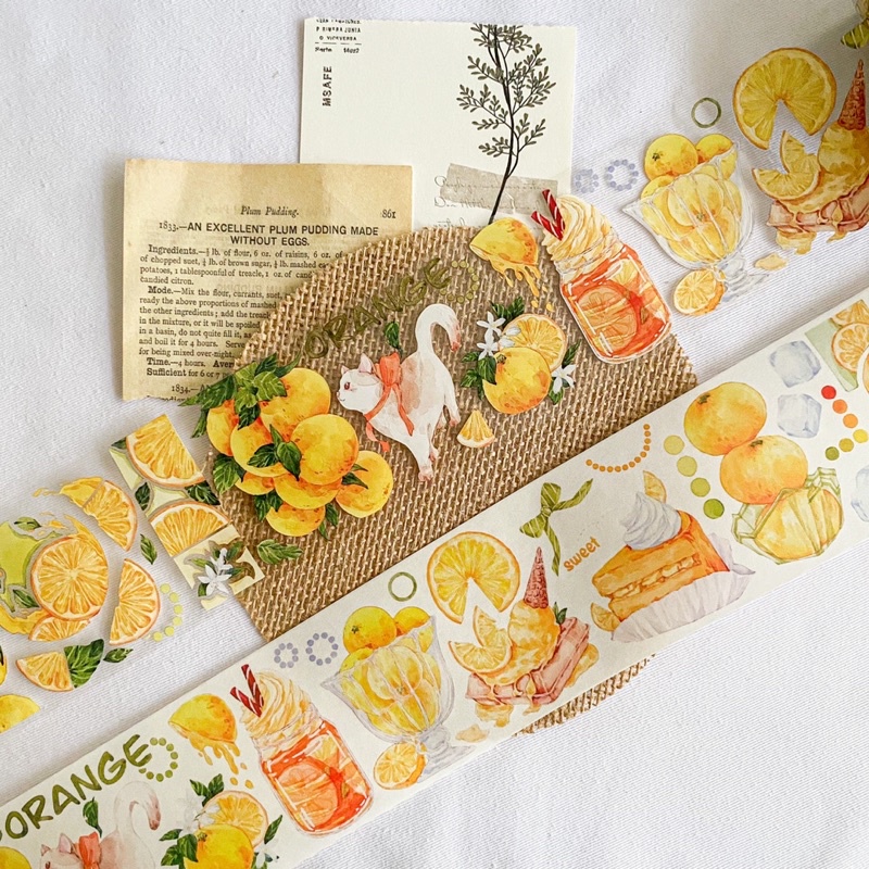 

[Sample] OrangeCat Orange Cat Paper & PET Tape