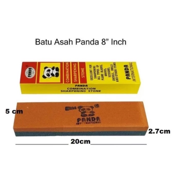 Batu Pengasah Batu Asah Wungkal Batu Asahan Golok Pisau Arit Sabit Kombinasi 8 inch