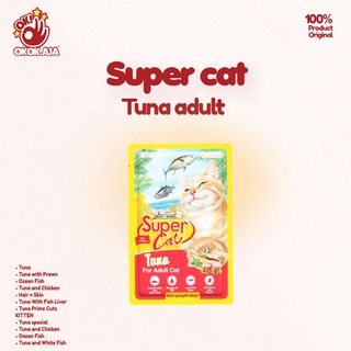 Makanan Kucing basah murah SUPER CAT pouch 85gr isi 12pcs ( 1dus )