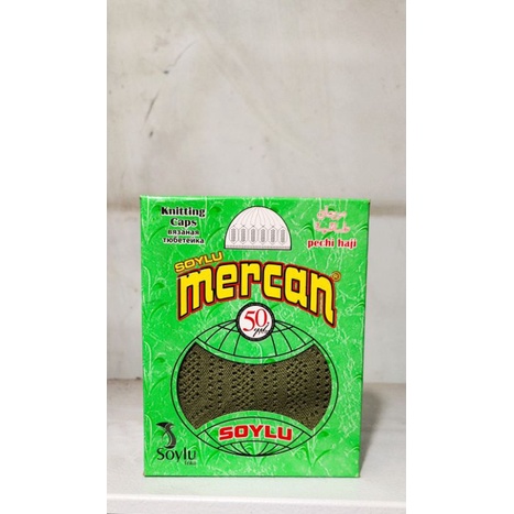 Peci Mercan All Size 1bok isi 12pcs import Turki ( hijau army )