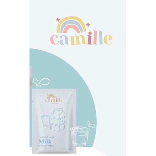 CAMILLE BEAUTY BY NADSHAVV MASKER ORGANIK BPOM 65 GRAM 25 GRAM-(25gr) Camille Milk