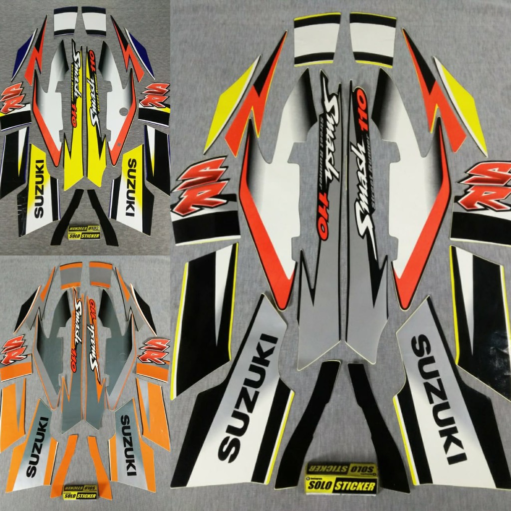 Bisa Cod Striping Sticker Motor Suzuki Smash 110 Sr 2005 Shopee