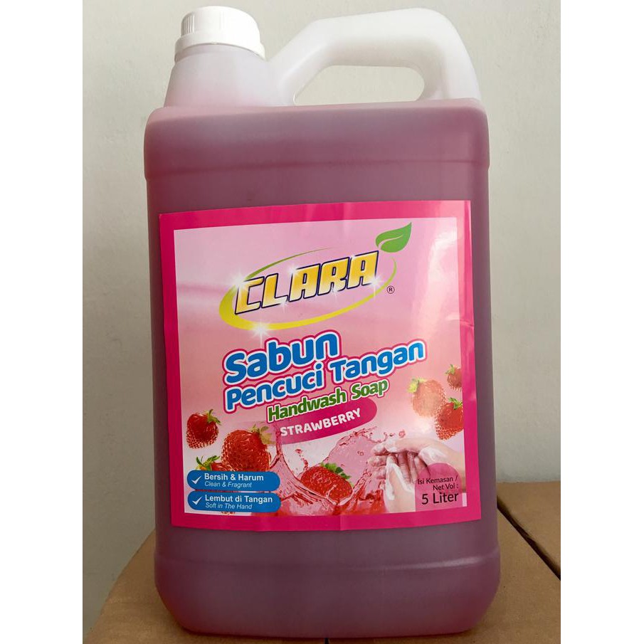CLARA Sabun cuci tangan strawberry kemasan 5 Liter {DISKON Kode 854