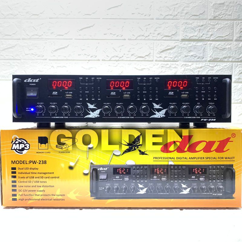 Ampli Walet Dat PW 238 Original Time Digital Charger Aki - Mesin Panggil Walet