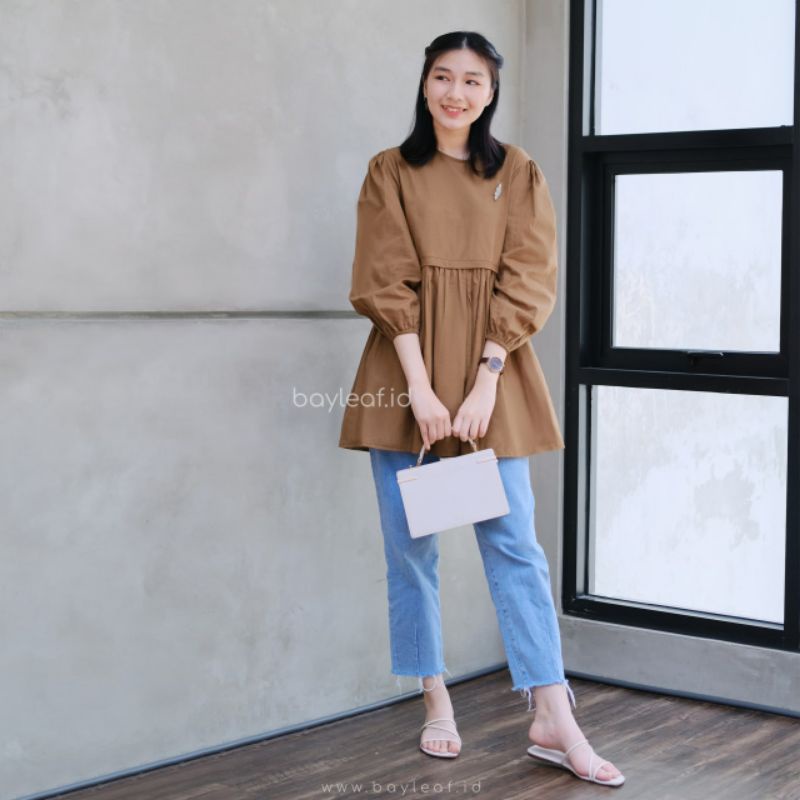 BLOUSE RUBY LENGAN PENDEK BY BAYLEAF.ID DEV_OUTFIT