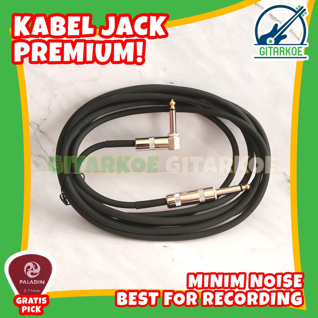 Premium Kabel Jack Gitar Jack Bass Kabel Gitar 3m