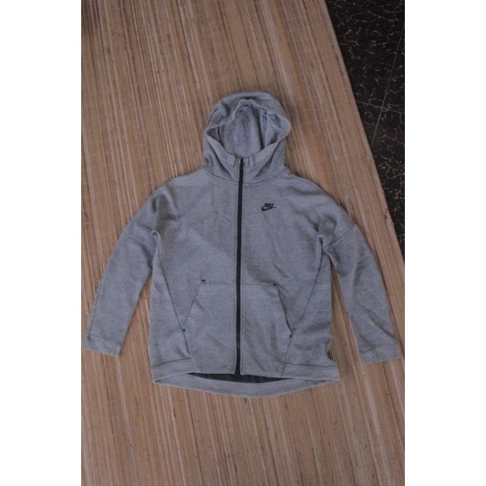 Hoodie Zipper Nike Y2K grey