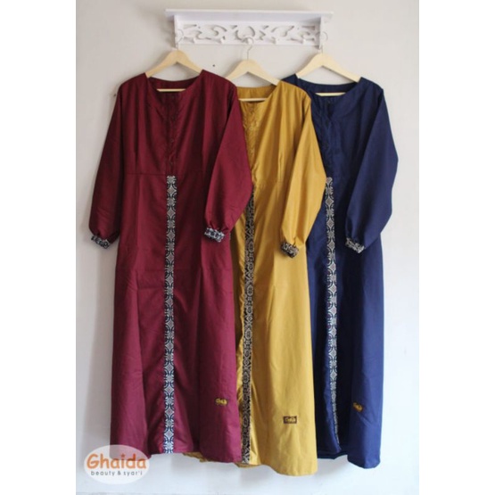 DISKON GAMIS DEWASA POLOS KOMBINASI BATIK DEWASA