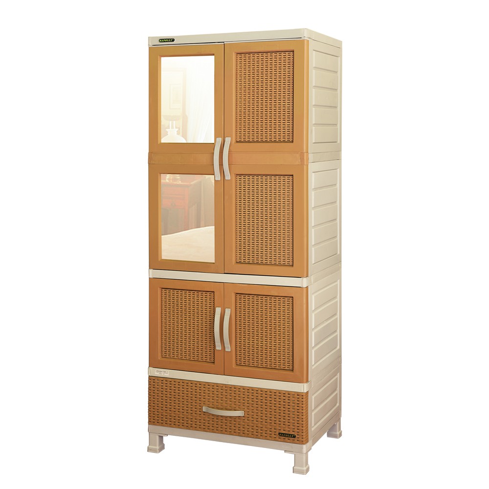 Napolly Lemari Pakaian Gantungan + Rak + Cermin (CABRO G11 X D2C)