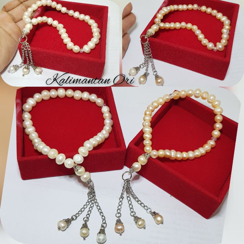 Tasbih 33 Mutiara Asli Juntai 3 Original Pearl