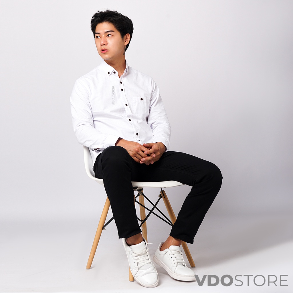 KEMEJA PRIA PUTIH BASIC LENGAN PANJANG BAJU DEWASA POLOS PREMIUM KEMEJA KERJA TEBAL M L XL WHITE SHIRT KEMEJA KANTOR FORMAL SANTAI CASUAL SEMI KASUAL VIRAL MURAH KATUN KUALITAS