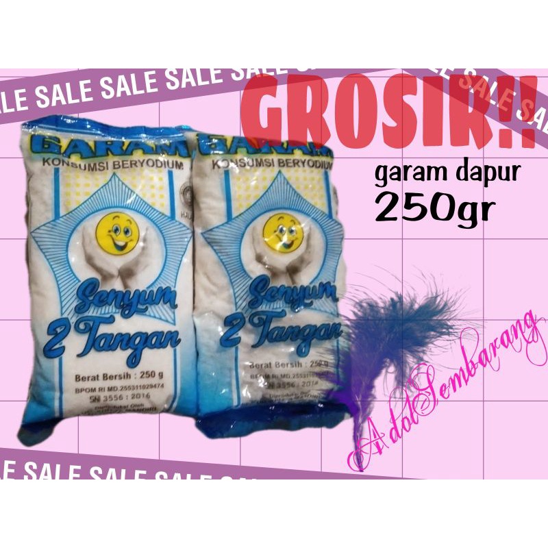 

GARAM DAPUR | GARAM HALUS 250gr | GARAM KONSUMSI | GARAM BERYODIUM CAP JEMPOL CAP 2JEMPOL CAP 2TANGAN