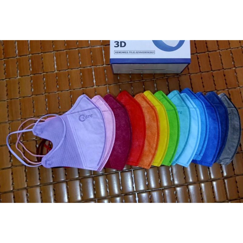 MASKER DUCKBIL HIJAB/EARLOOP/MASKER MEDIS ANAK/SENSI DUCKBIL/C-CARE DUCKBIL WARNA PER PCS