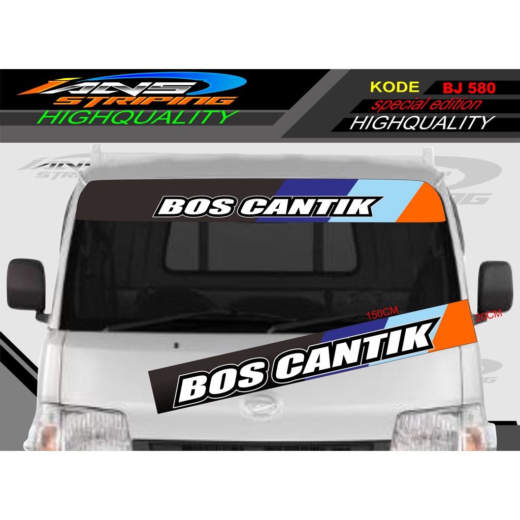 STIKER KACA DEPAN MOBIL L300 / GRANDMAX / PICK UP / CARRY / STIKER KACA DEPAN MOBIL PICK UP / DECAL STIKER PICK UP