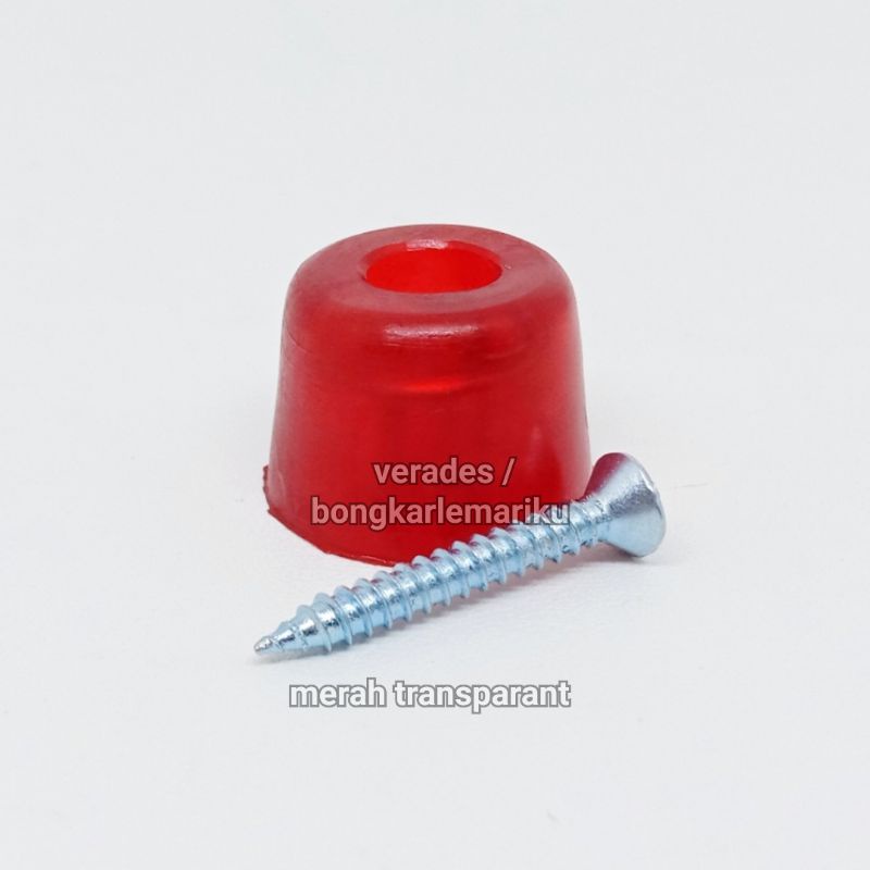 Karet Kaki Box Elektronik Ampli Transparant + Skrup