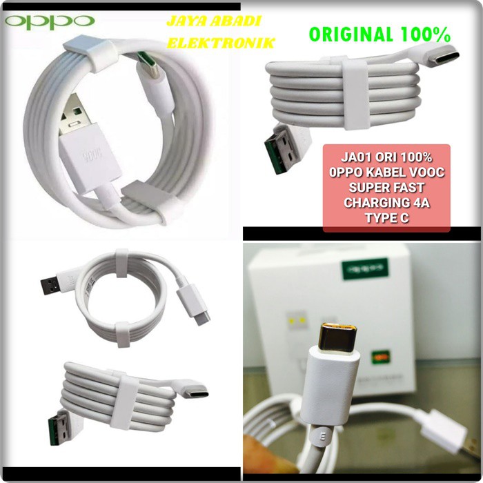 J01 KABEL DATA OPPO ORIGINAL 4A TYPE C USB SUPER FAST CHARGING TIPE C FLASH CAS CASAN VOOC CHARGER CHARGE J01  BISA SEGALA GADGET YG MENGGUNAKAN TYPE C  KABEL DATA ORIGINAL INI LEBIH TEBAL DAN CEPAT DARI KABEL MEREK LAIN  4 AMPERE  Support VOOC Flash