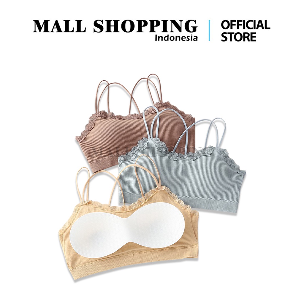 (COD) Bra Tanpa Kawat BH saja Pakaian Dalam Wanita Underwear MALL SHOPPING