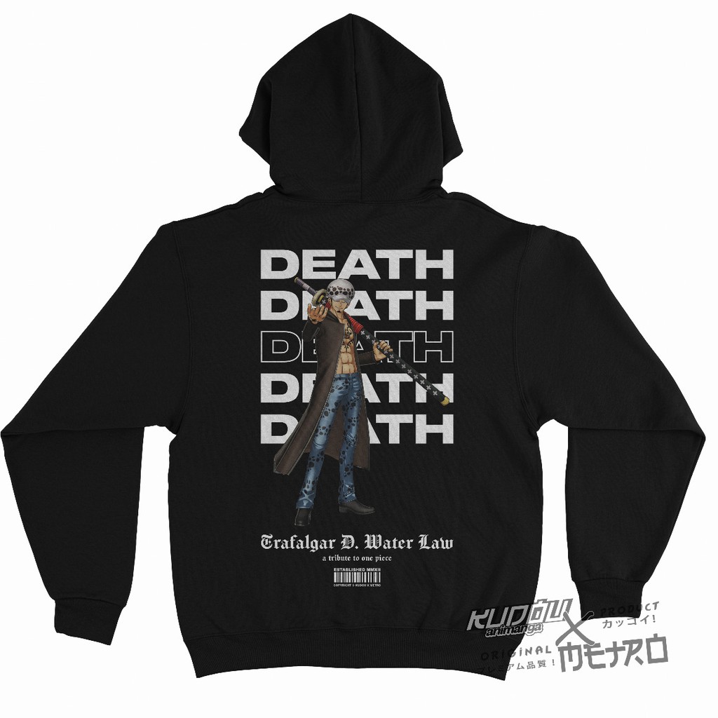 Hoodie  Law The Death  Anime Manga One Piece Trafalgar D Water Law Premium