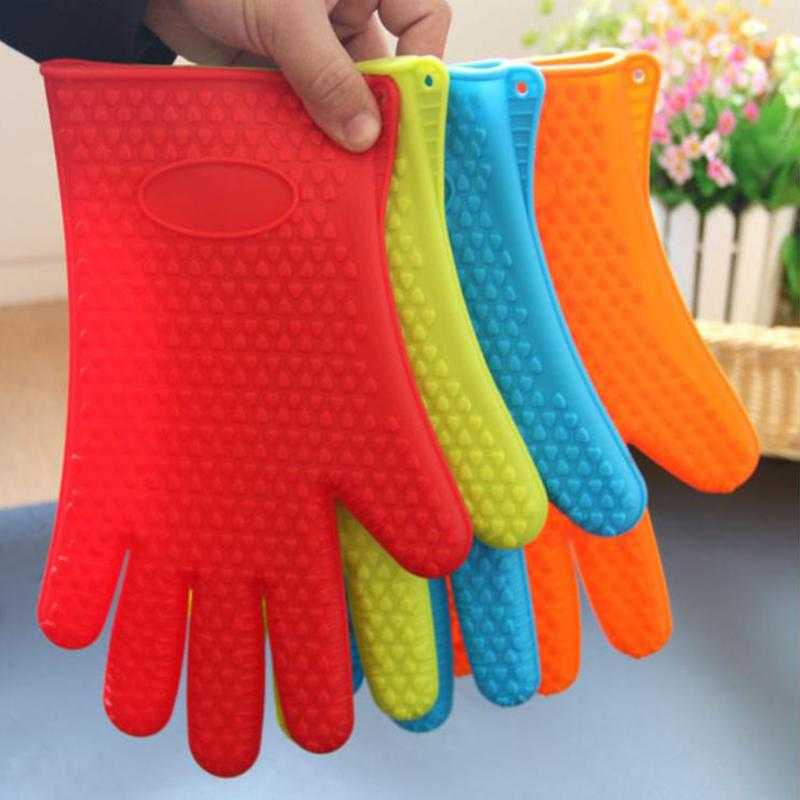 Sarung Tangan Silikon Anti Panas Heat Resistance Kitchen Glove 1 Pcs