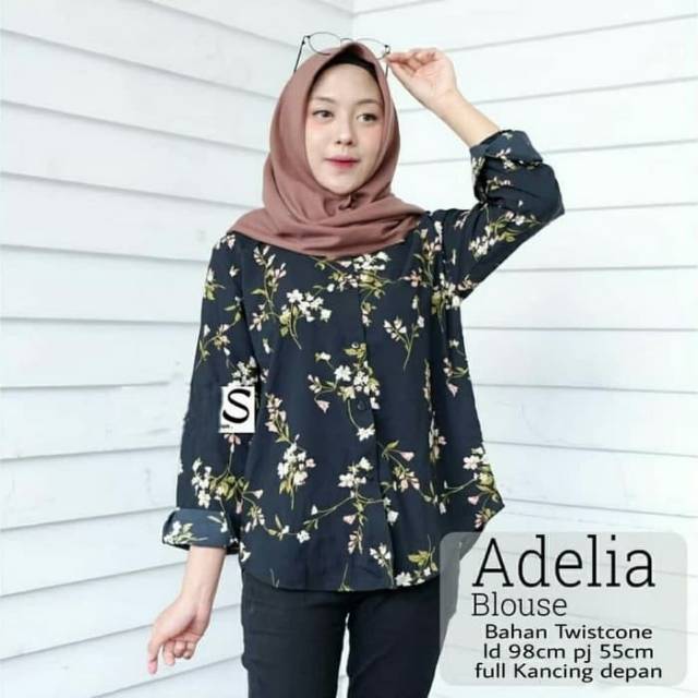 Fourfashion Adellia Blouse Kemeja Adellia Monalisa Maxmara