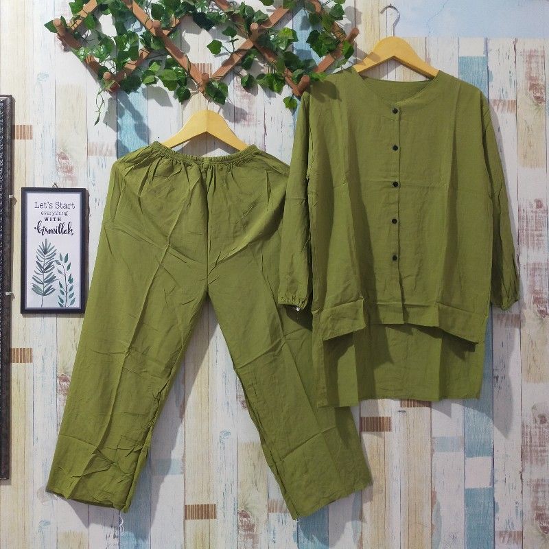 LD 110 SETCEL RAYON TWILL/ONE SET ANDIN/ SETCEL ANDIN-Andin st hijau