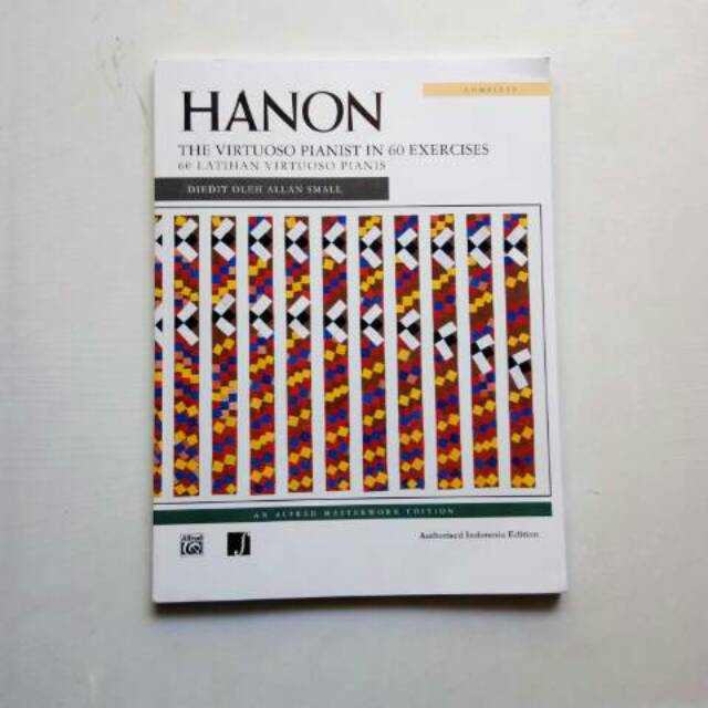 Buku Hanon the Virtuoso Pianist in 60 Exercises Alfred Masterwork Indonesian Edition Piano book