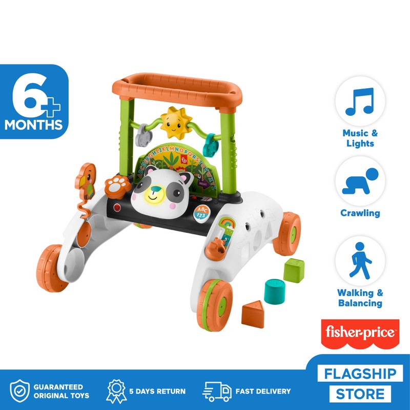 Fisher Price 2 Sides Steady Speed Panda Walker - Push Walker Bayi 2 Sisi