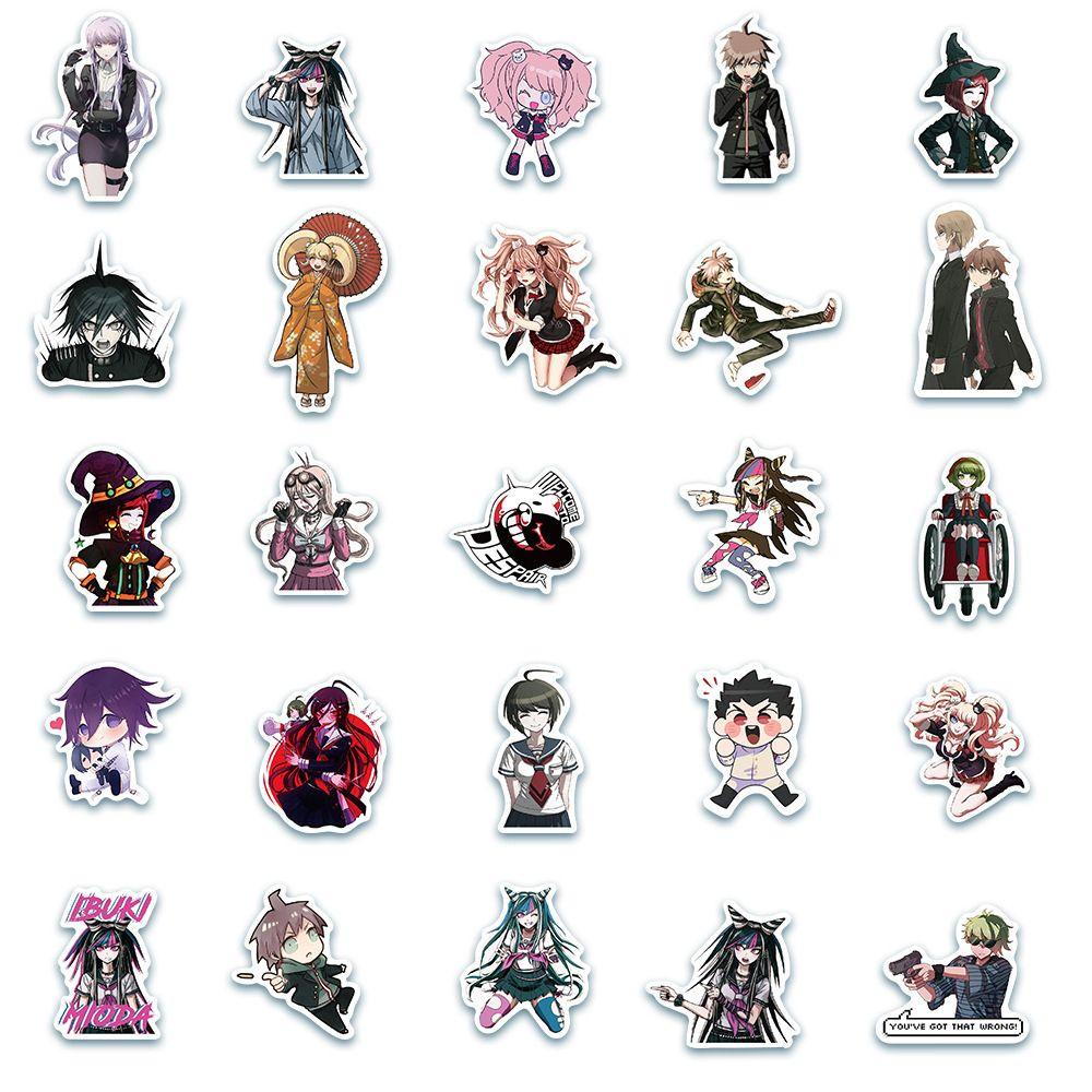 Agustina Danganronpa Stiker DIY Scrapbooking Mainan Anak Laptop Perekat Diri Kartun Ponsel Dekorasi Graffiti Stiker