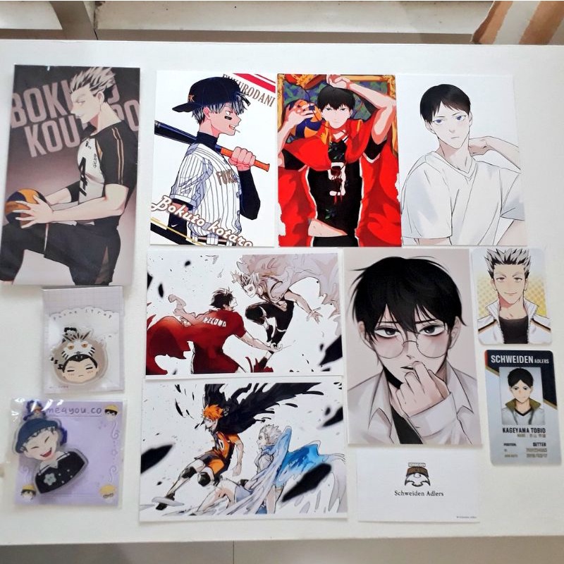 POSTCARD / PC / ID CARD / KEYRING HAIKYUU (BOKUTO, KAGEYAMA, HINATA)
