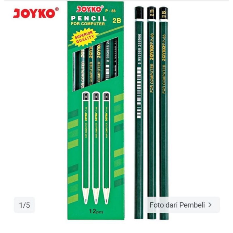

Pensil Serut Joyko P-88 2B(1pcs/batang)