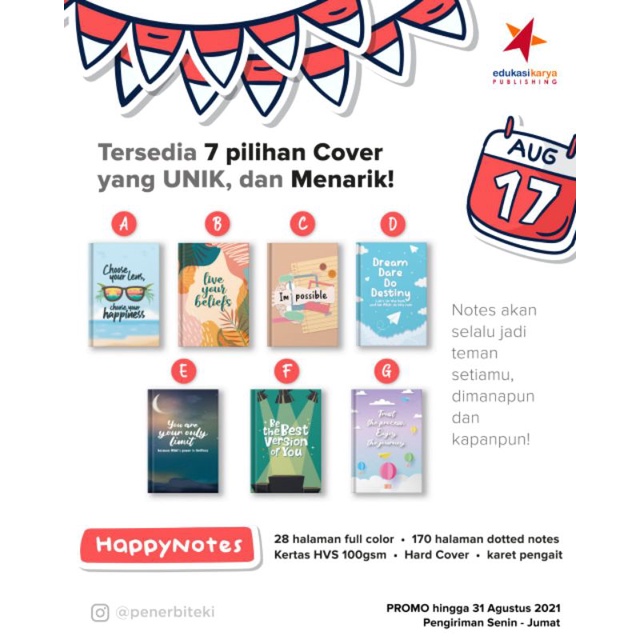 

Promo Gebyar Kemerdekaan Happy Notes