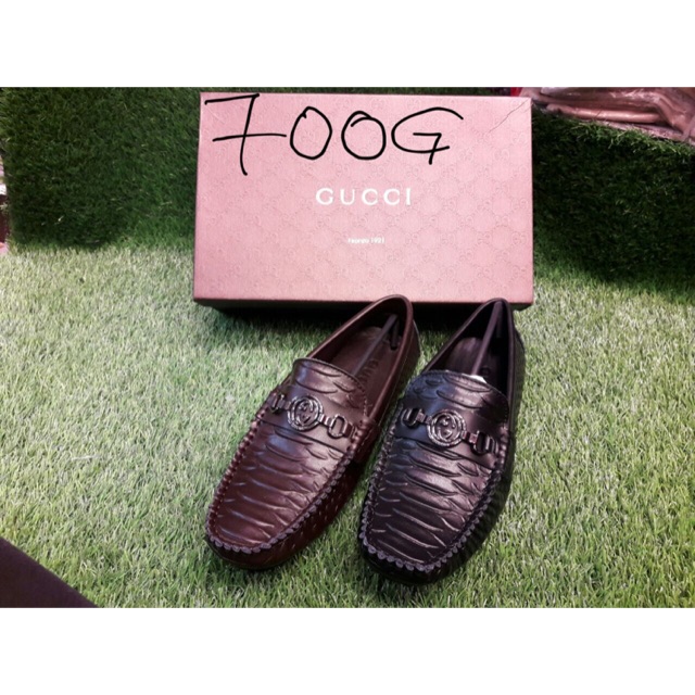 SEPATU LOAFERS PRIA FASHION MURAH KULIT ASLI - GUCCI