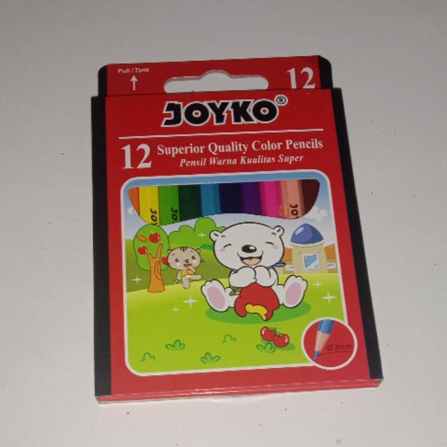 

Pensil warna joyko 12 warna pendek