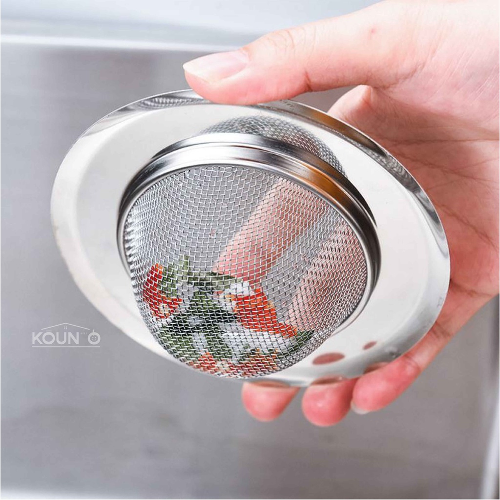 Saringan Wastafel Cuci Piring Stainless Jala Saringan Afur Bak Cuci Gelas Sink Strainer Filter Air