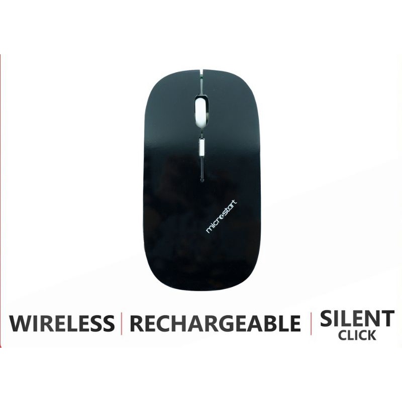 Microstart Mouse Wireless Silent Click Rechargeable 2.4Ghs