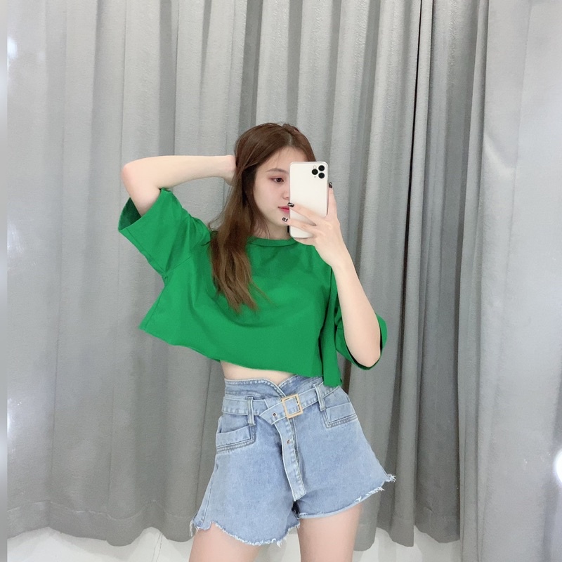 Oversize  Croptee | Crop Top Korea KODE 1679