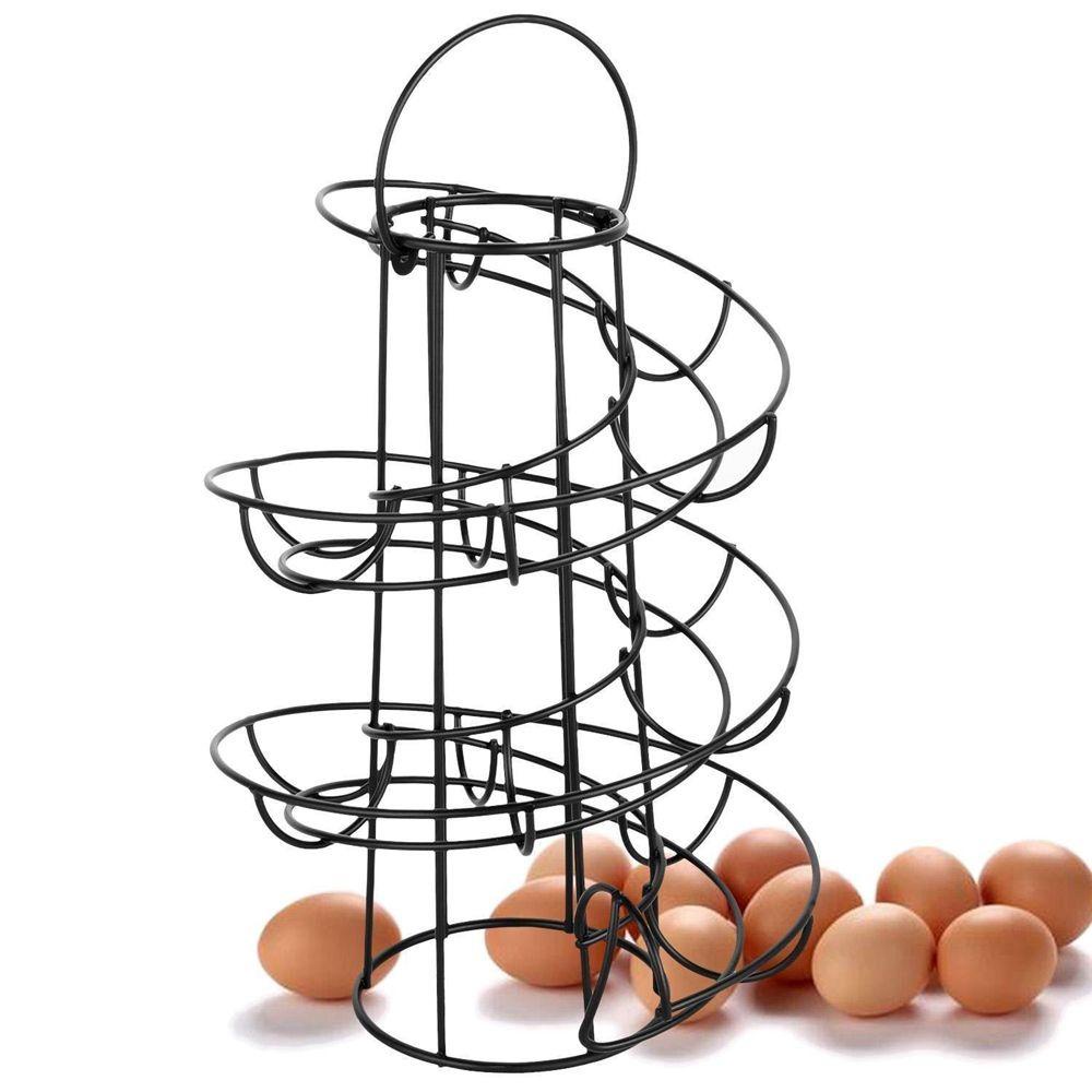 [Elegan] Tempat Telur Restoran Deluxe Spiraling Basket Egg Skelter Stand