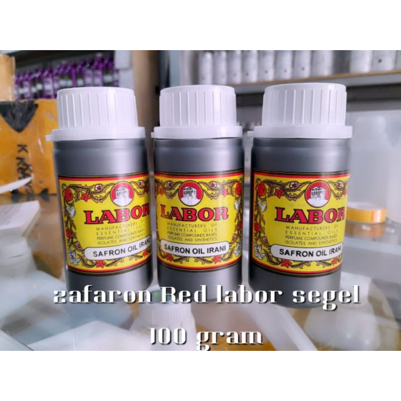 SAFRON OIL IRANI  LABOR KEMASAN SEGEL PABRUK 100 GRAM